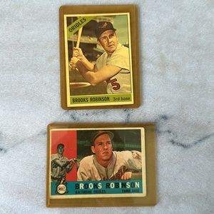 Brooks Robinson 1960 & 1966 Topps, MLB Baltimore HOF’er